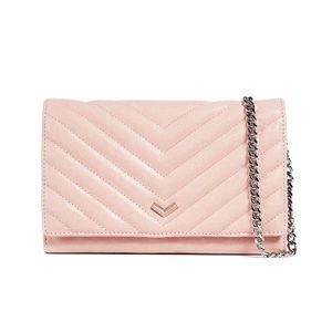 Botkier Soho Crossbody Chain Wallet Blush Pink
